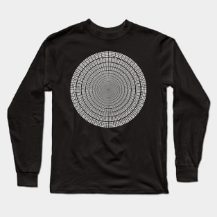 I Ching Hexagrams - White on Black Long Sleeve T-Shirt